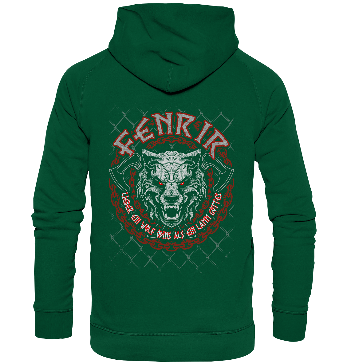 Nordic Wolf   Fenrir - Basic Unisex Hoodie