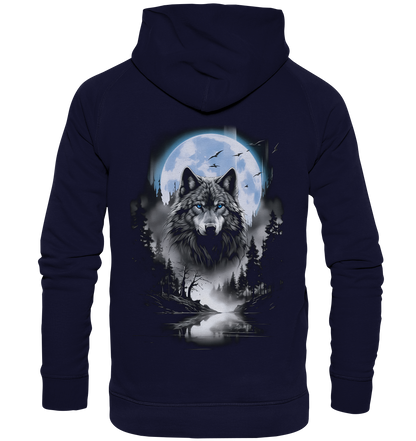 Wolf in Freier Natur - Basic Unisex Hoodie