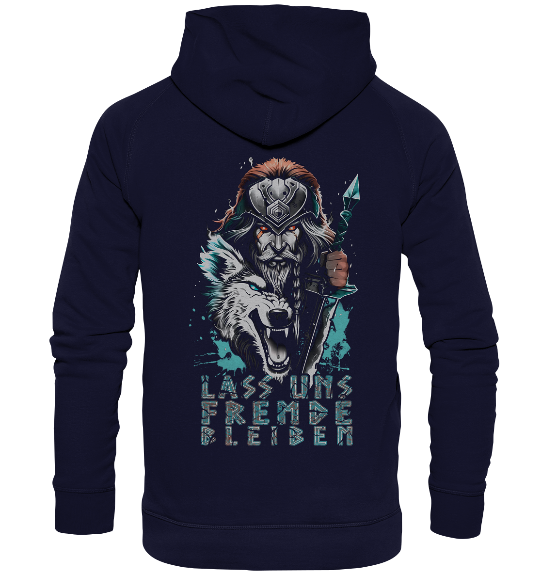 Wikinger Krieger Wolf - Basic Unisex Hoodie