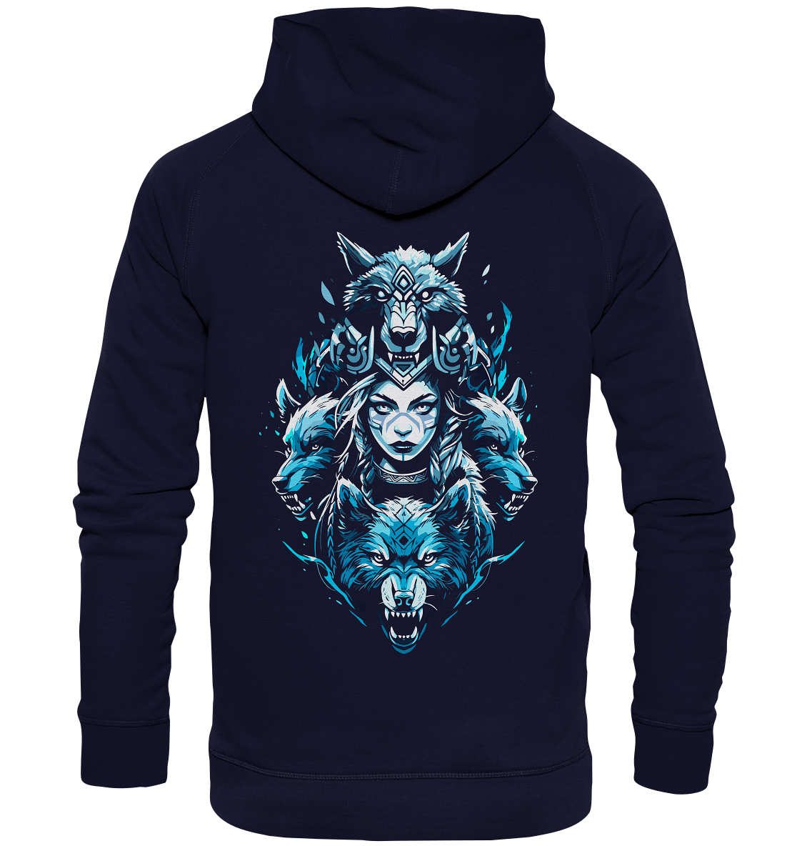 Kriegerin Wölfe - Basic Unisex Hoodie