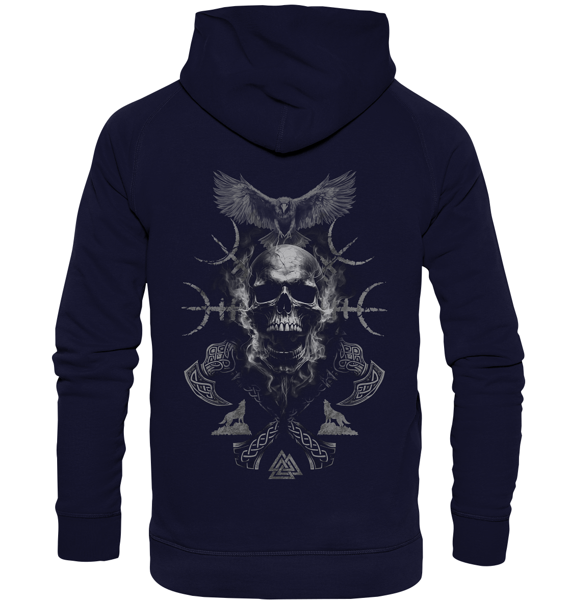 Skull Aegishjalmur - Basic Unisex Hoodie