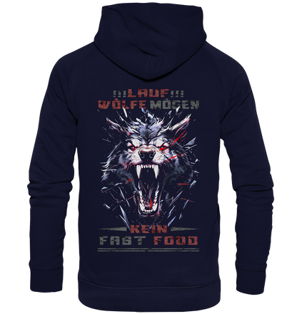 Lauf!!! Wölfe Mögen Kein Fast Food - Basic Unisex Hoodie