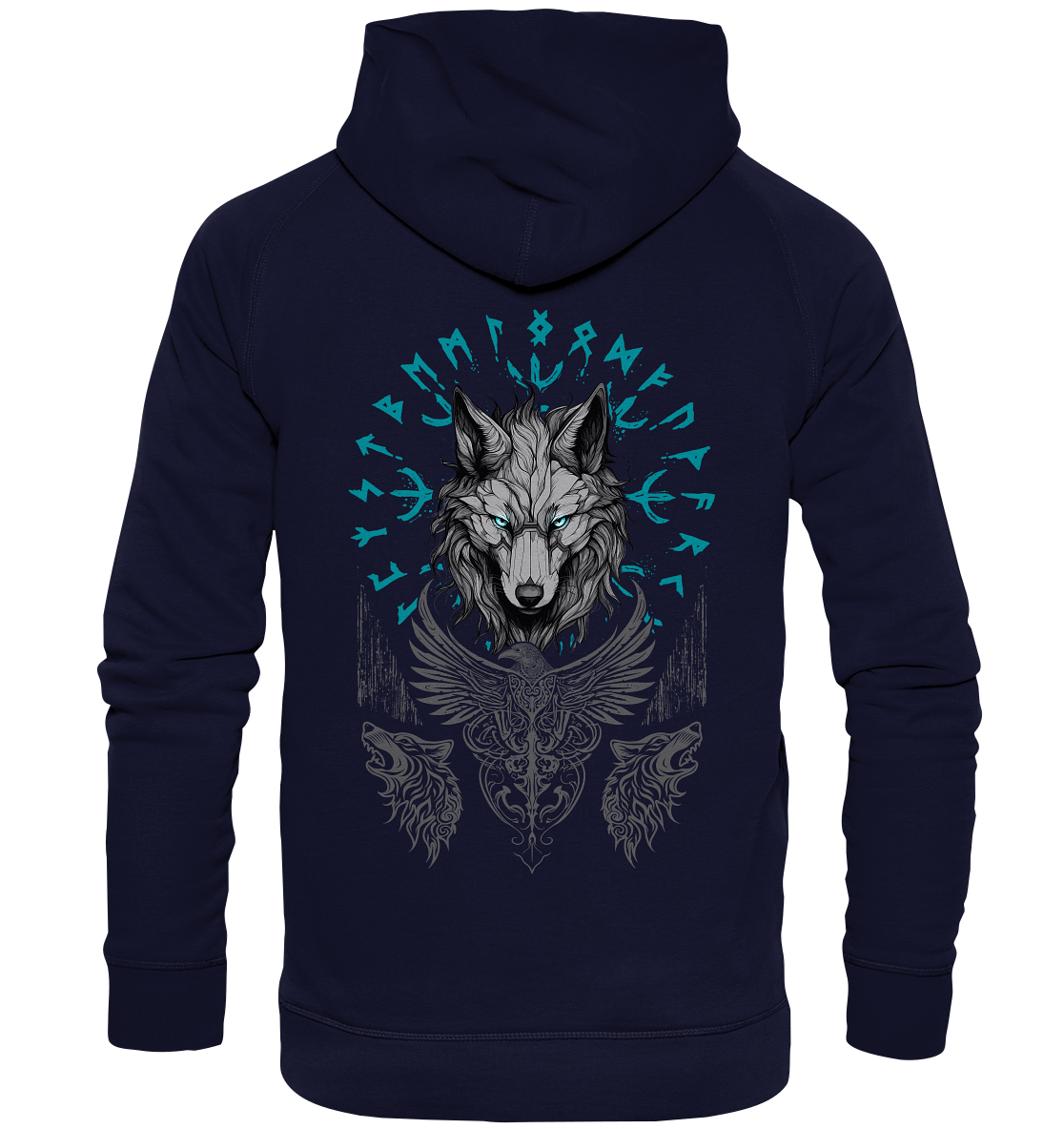 Wolf Vegvisir - Basic Unisex Hoodie