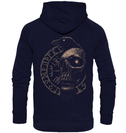 Rabe, Schädel, Vegvisir - Basic Unisex Hoodie