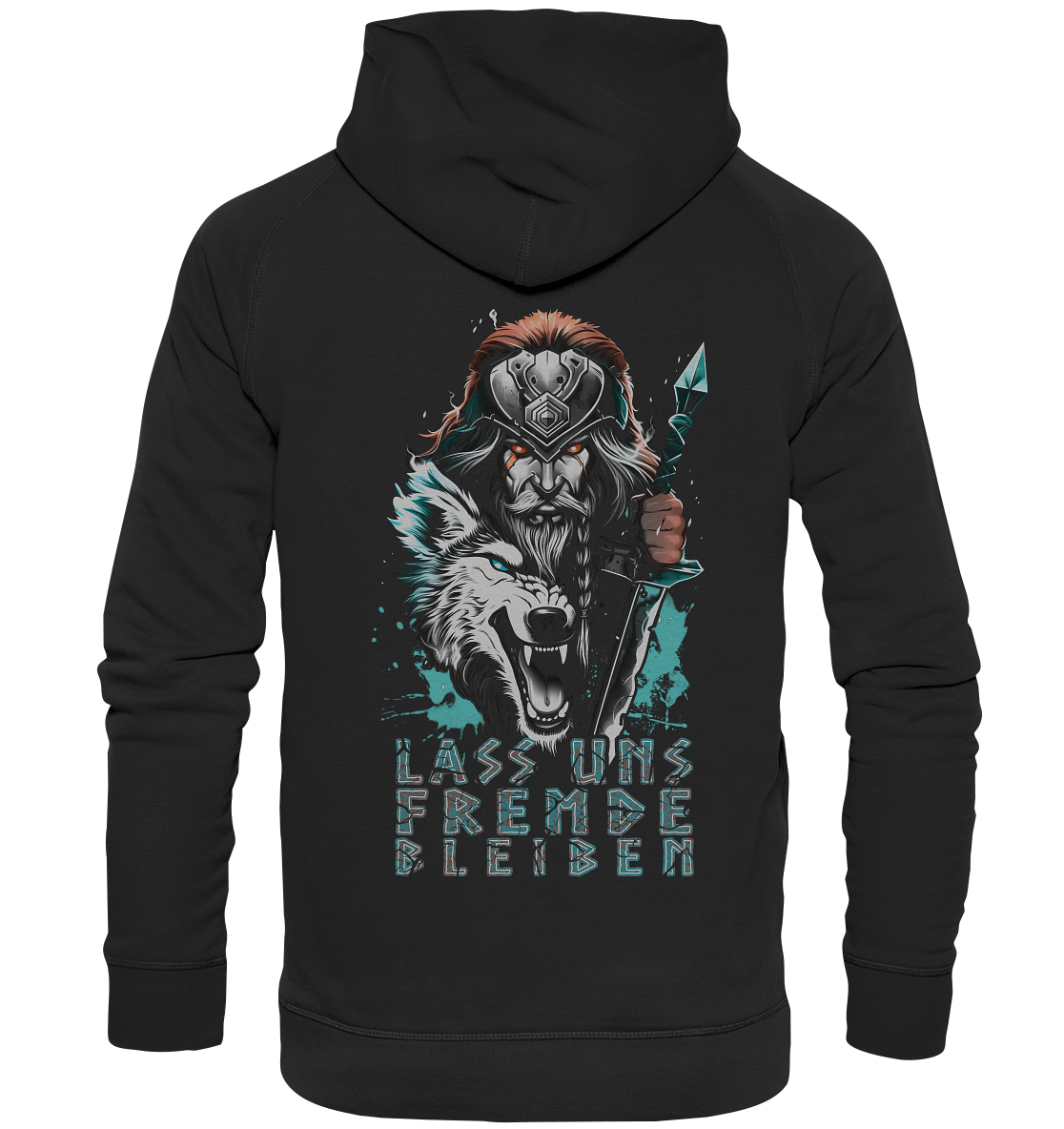 Wikinger Krieger Wolf - Basic Unisex Hoodie