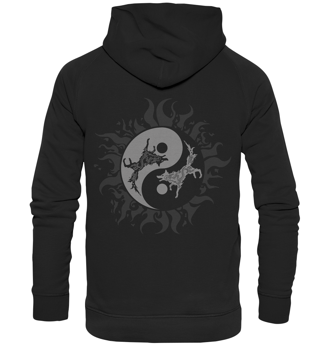 Odins Wölfe Geri und Freki  - Basic Unisex Hoodie