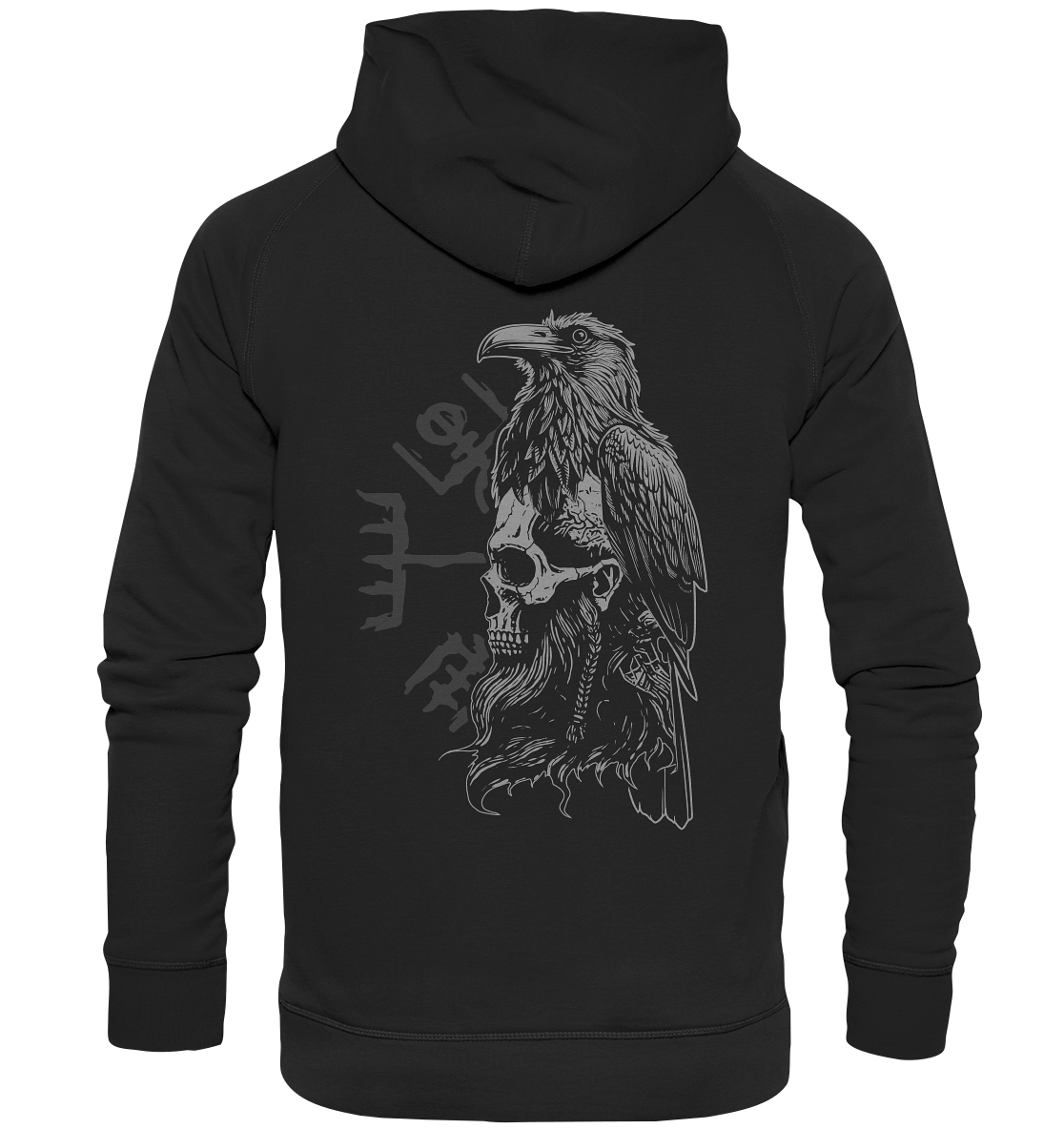 Rabe Schädel Vegvisir  - Basic Unisex Hoodie