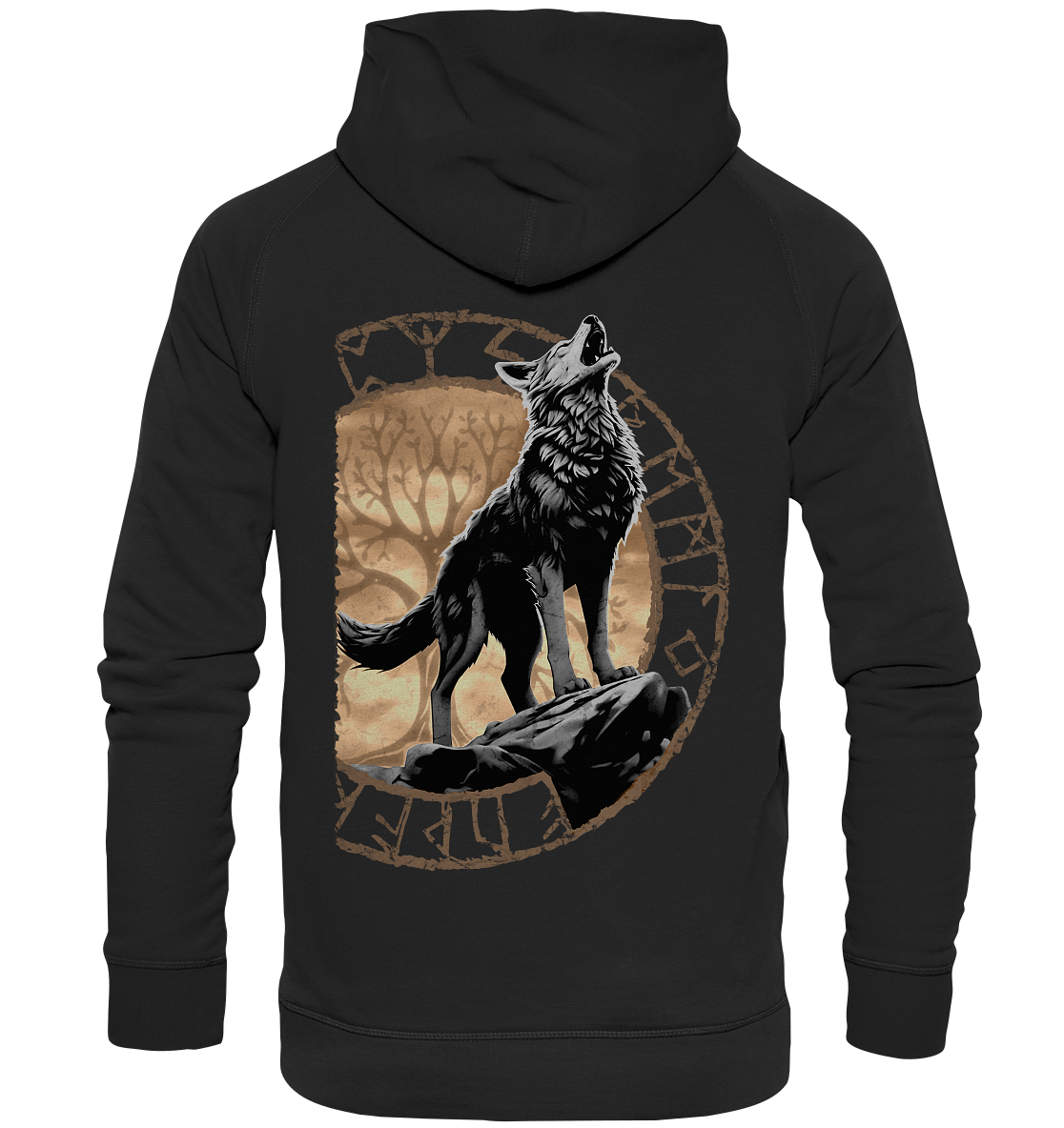 Wolf Yggdrasil  - Basic Unisex Hoodie