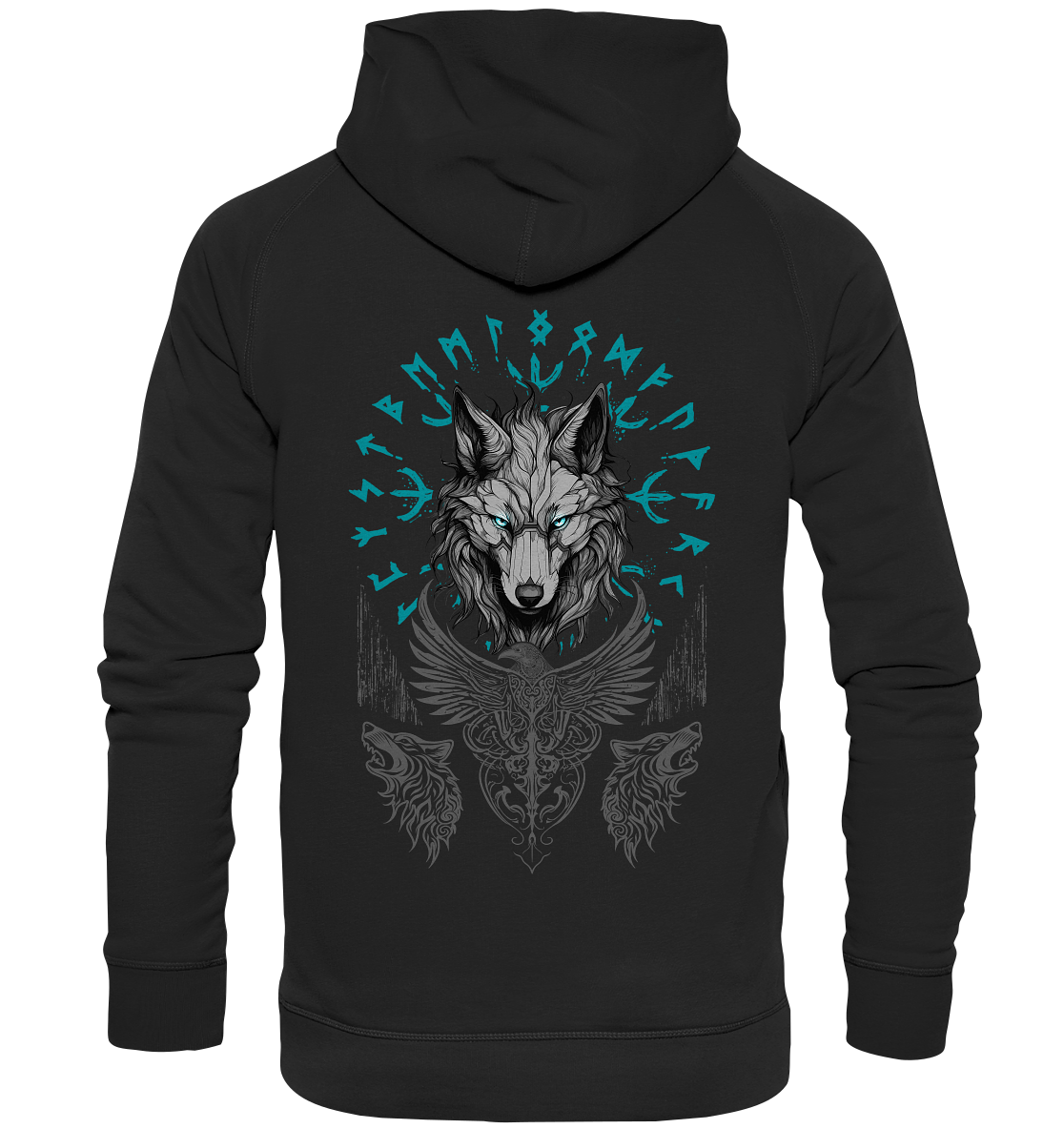 Wolf Vegvisir - Basic Unisex Hoodie