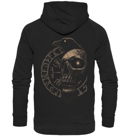 Rabe, Schädel, Vegvisir - Basic Unisex Hoodie