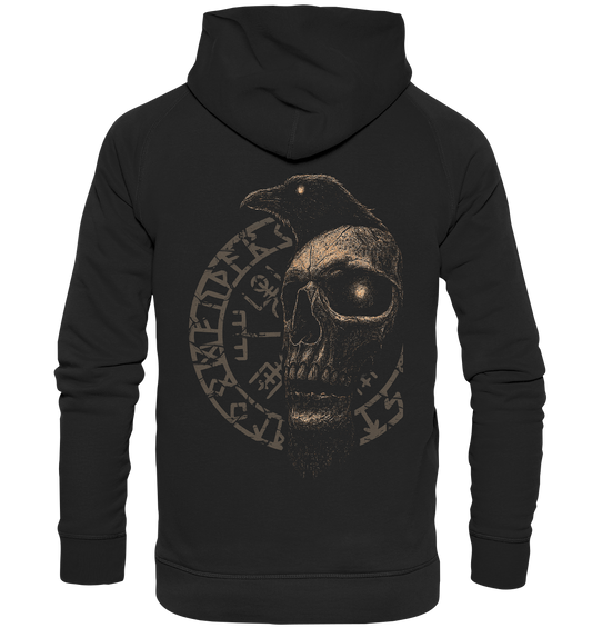 Rabe, Schädel, Vegvisir - Basic Unisex Hoodie