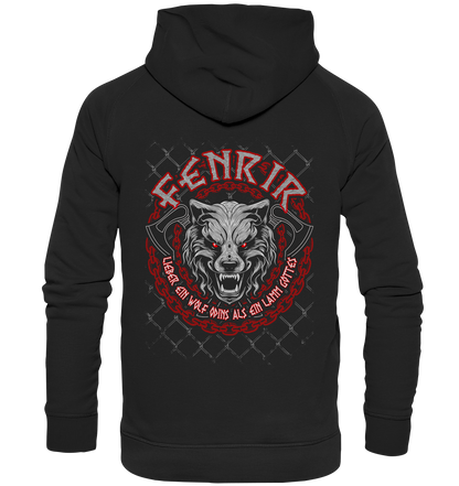 Nordic Wolf   Fenrir - Basic Unisex Hoodie