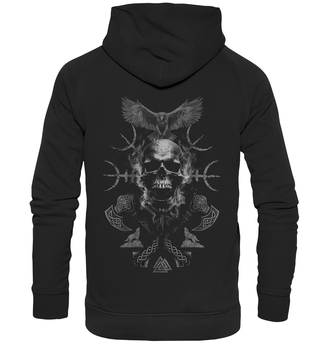 Skull Aegishjalmur - Basic Unisex Hoodie