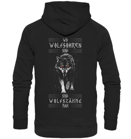 Wolfsohren Wolfszähne  - Basic Unisex Hoodie