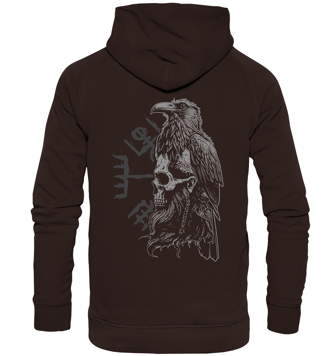 Rabe Schädel Vegvisir  - Basic Unisex Hoodie