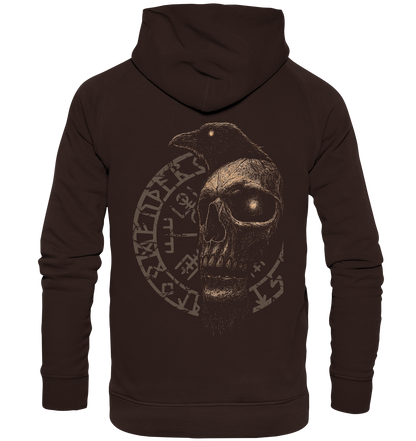 Rabe, Schädel, Vegvisir - Basic Unisex Hoodie