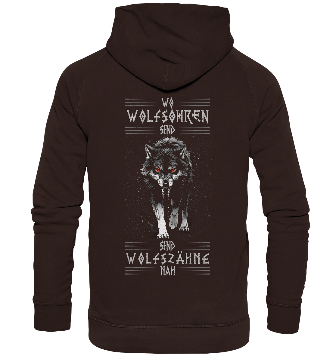 Wolfsohren Wolfszähne  - Basic Unisex Hoodie