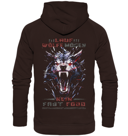 Lauf!!! Wölfe Mögen Kein Fast Food - Basic Unisex Hoodie