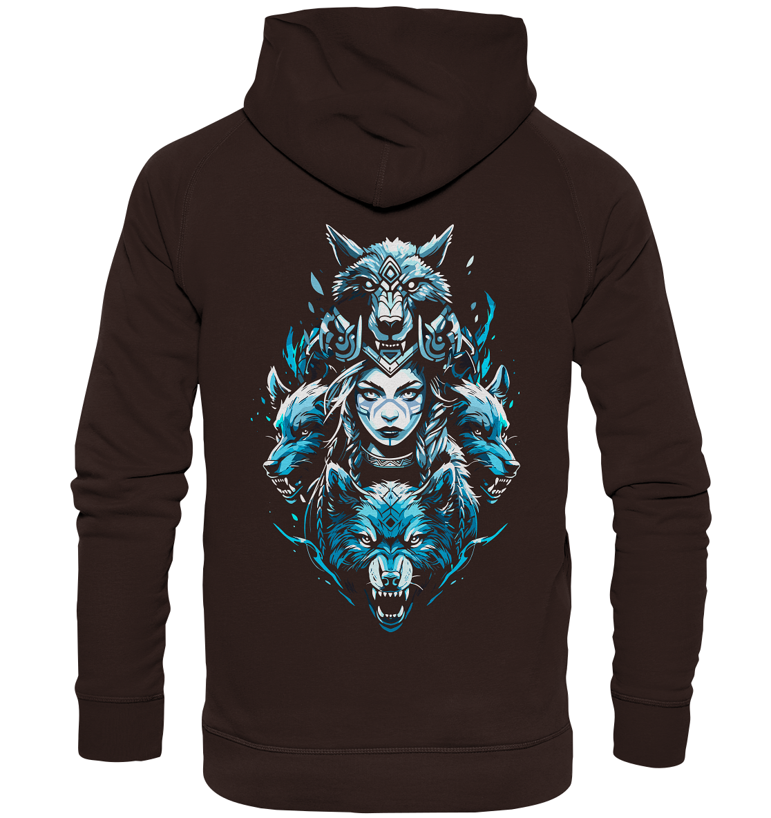 Kriegerin Wölfe - Basic Unisex Hoodie