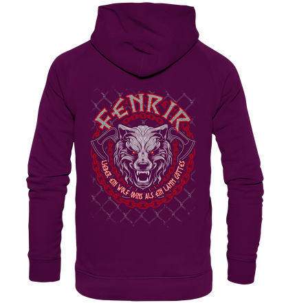 Nordic Wolf   Fenrir - Basic Unisex Hoodie