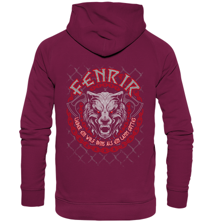 Nordic Wolf   Fenrir - Basic Unisex Hoodie