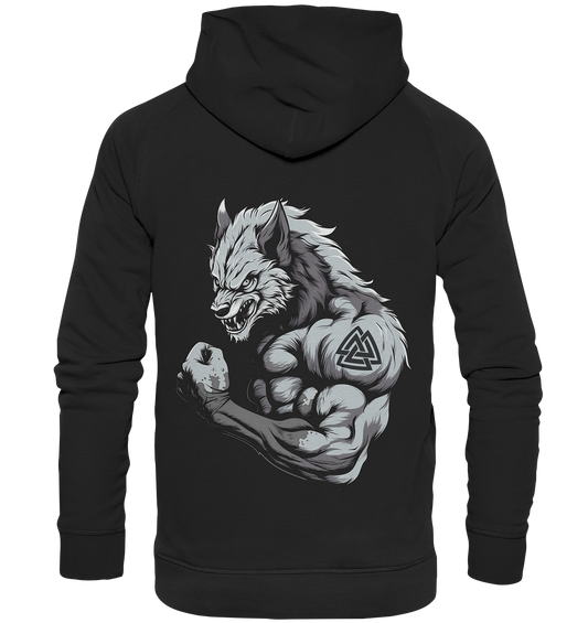 Wolf Valknut  - Basic Unisex Hoodie XL