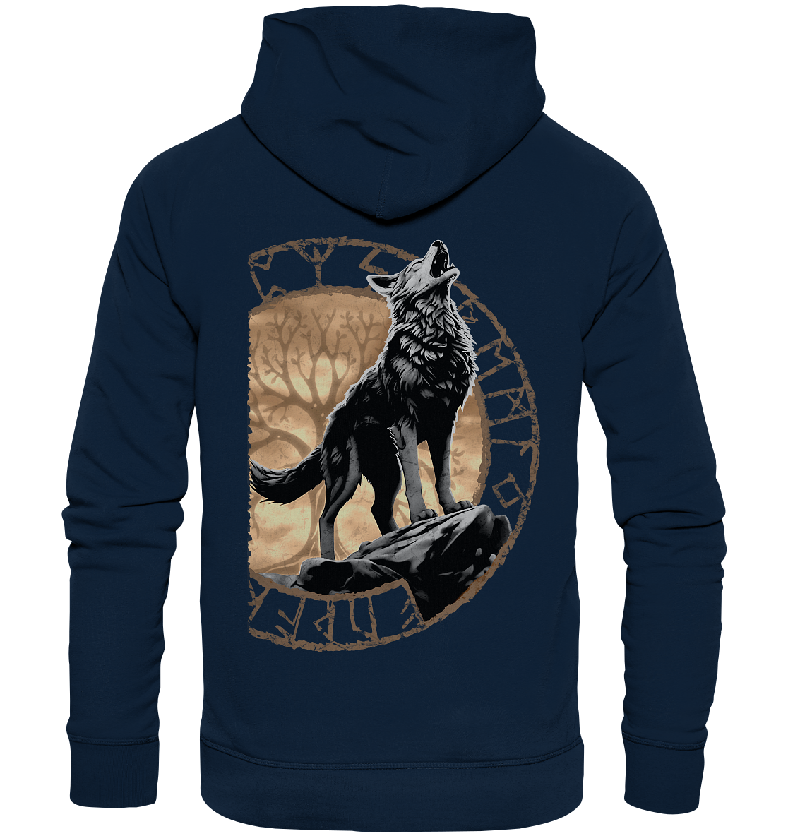 Wolf Yggdrasil  - Organic Basic Hoodie