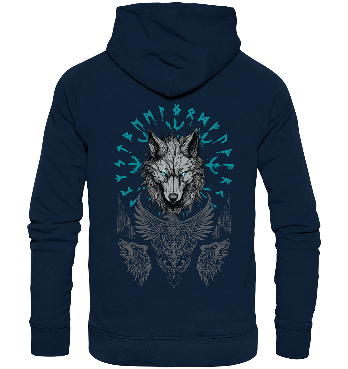 Wolf Vegvisir - Organic Basic Hoodie