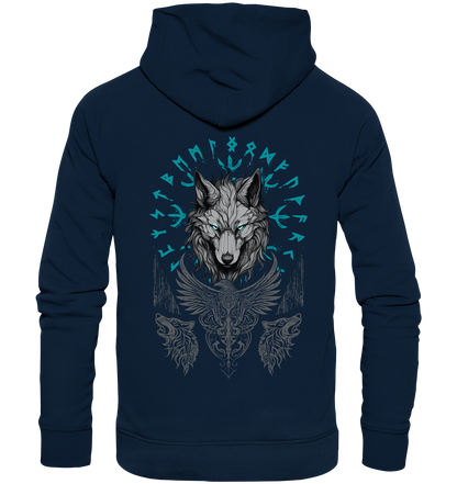 Wolf Vegvisir - Organic Basic Hoodie