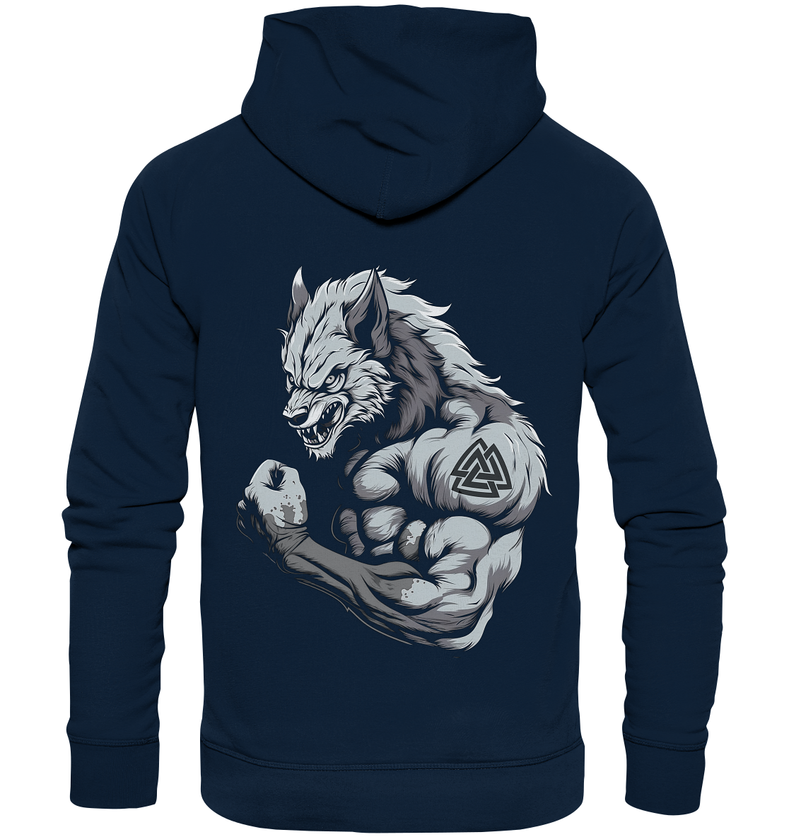 Wolf Valknut  - Organic Basic Hoodie