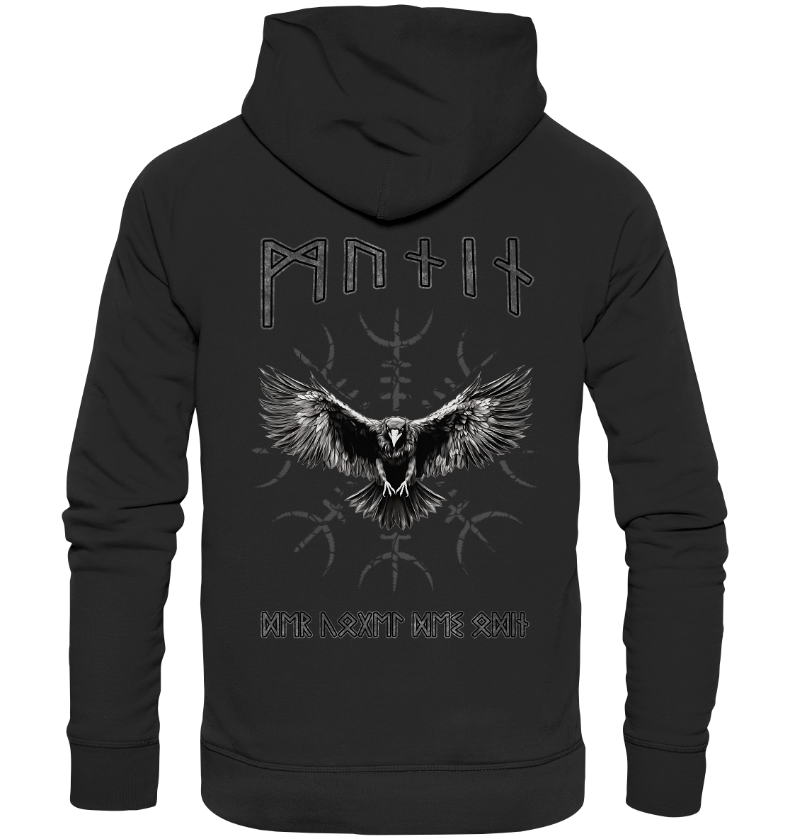 Rabe Munin Aegishjalmur - Organic Basic Hoodie