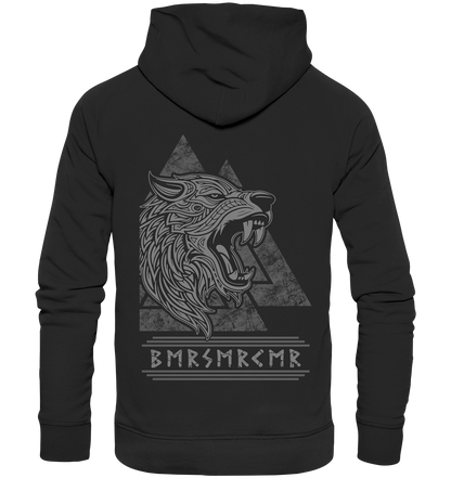 Nordic Wolf Berserker - Organic Basic Hoodie