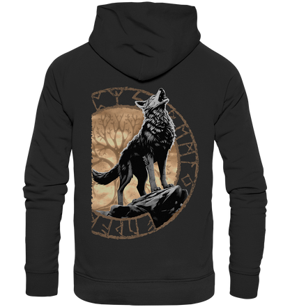 Wolf Yggdrasil  - Organic Basic Hoodie