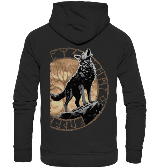 Wolf Yggdrasil  - Organic Basic Hoodie