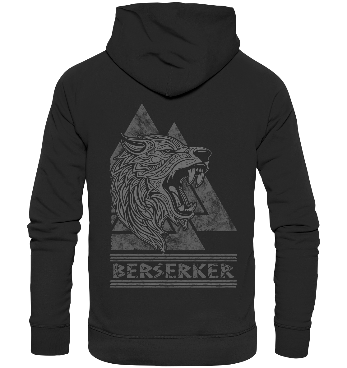 Nordic Wolf Berserker  - Organic Basic Hoodie