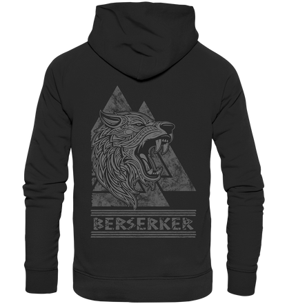 Nordic Wolf Berserker  - Organic Basic Hoodie