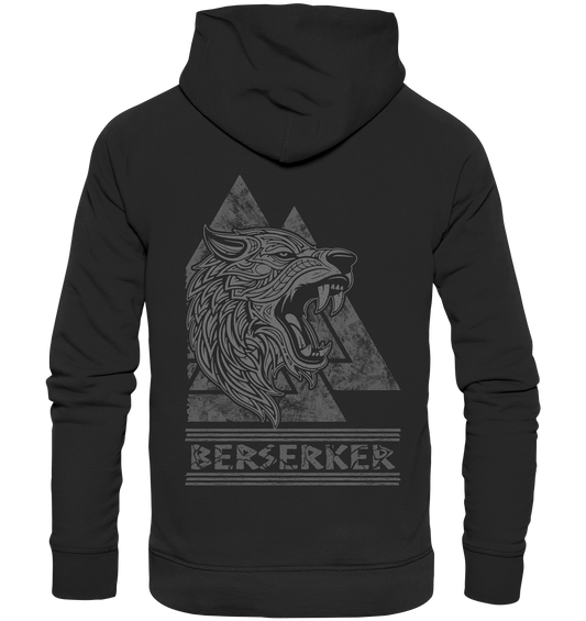 Nordic Wolf Berserker  - Organic Basic Hoodie