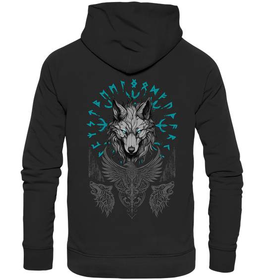 Wolf Vegvisir - Organic Basic Hoodie