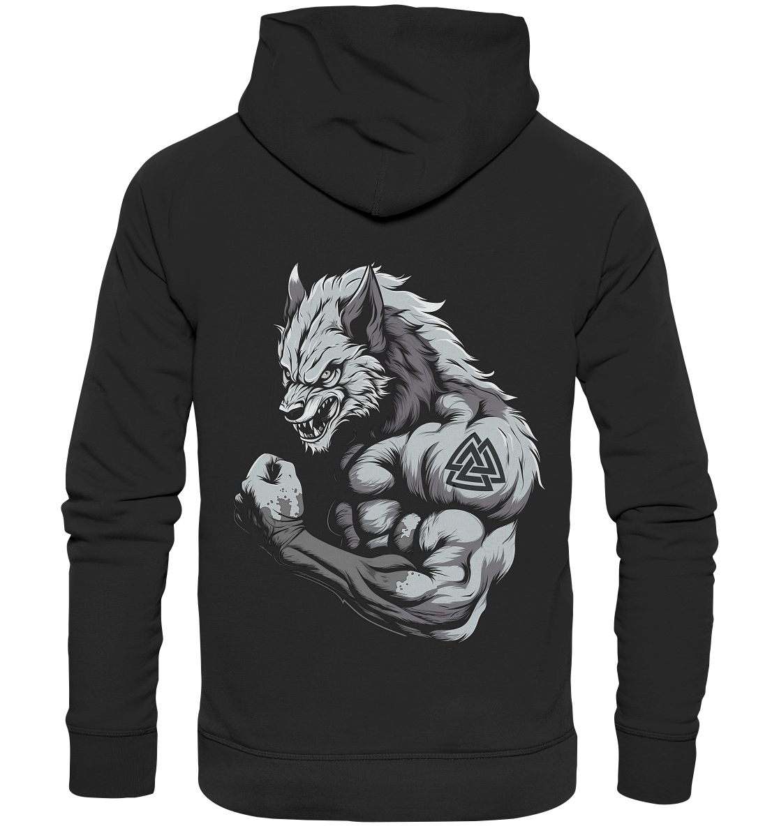 Wolf Valknut  - Organic Basic Hoodie