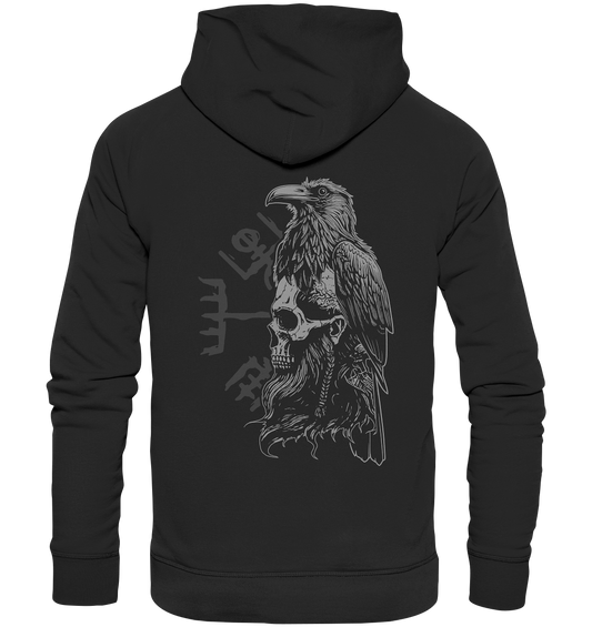 Rabe Schädel Vegvisir  - Organic Basic Hoodie