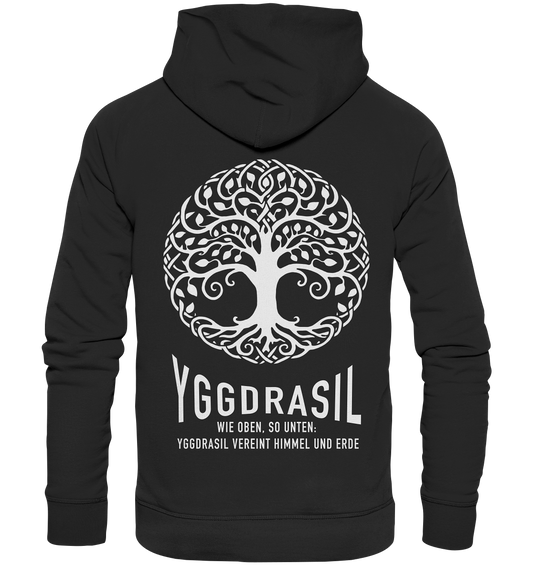 Yggdrasil Wie Oben, So Unten - Organic Basic Hoodie