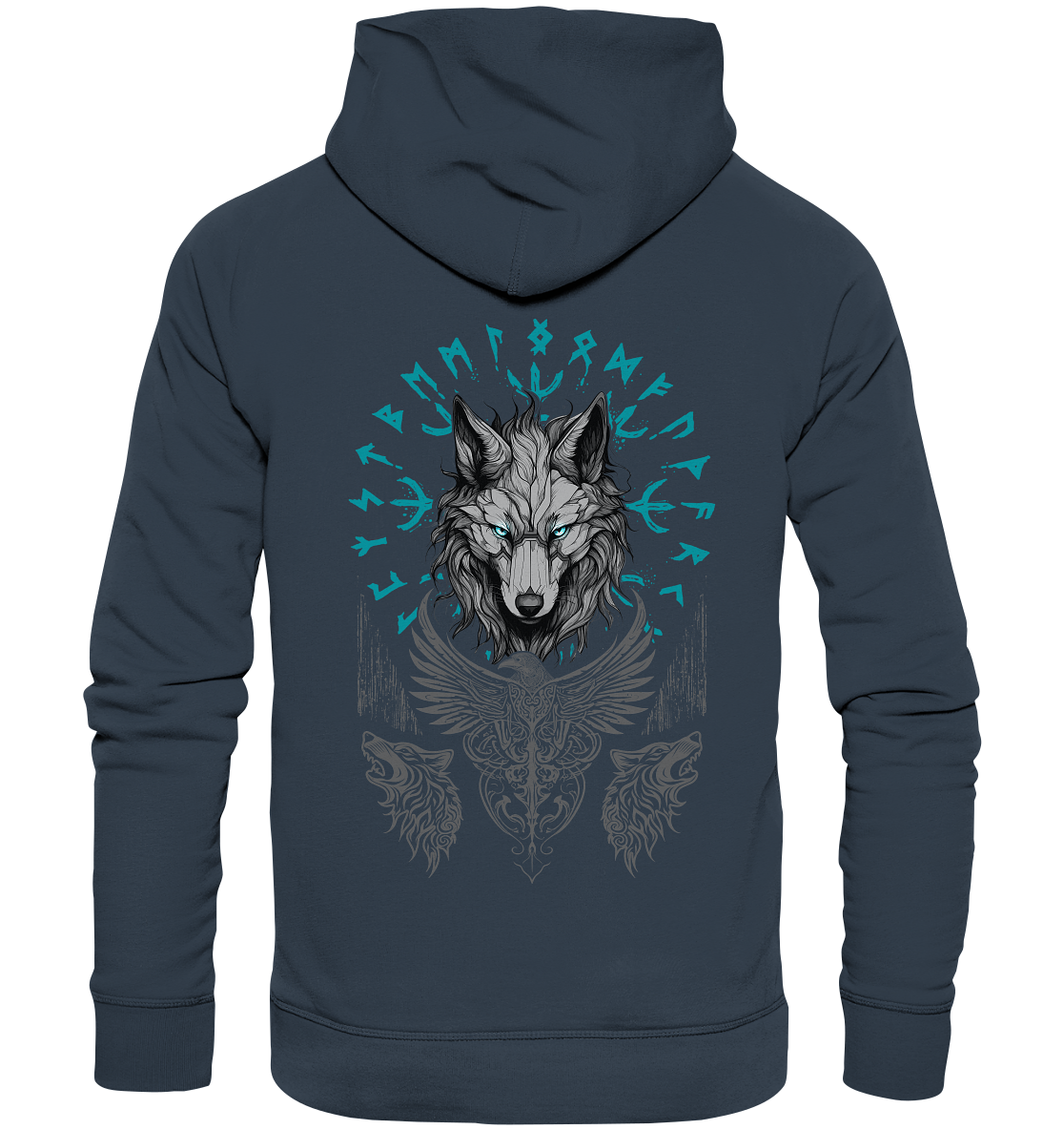 Wolf Vegvisir - Organic Basic Hoodie