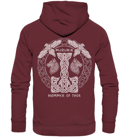 Mjölnir Hammer of Thor  - Organic Basic Hoodie