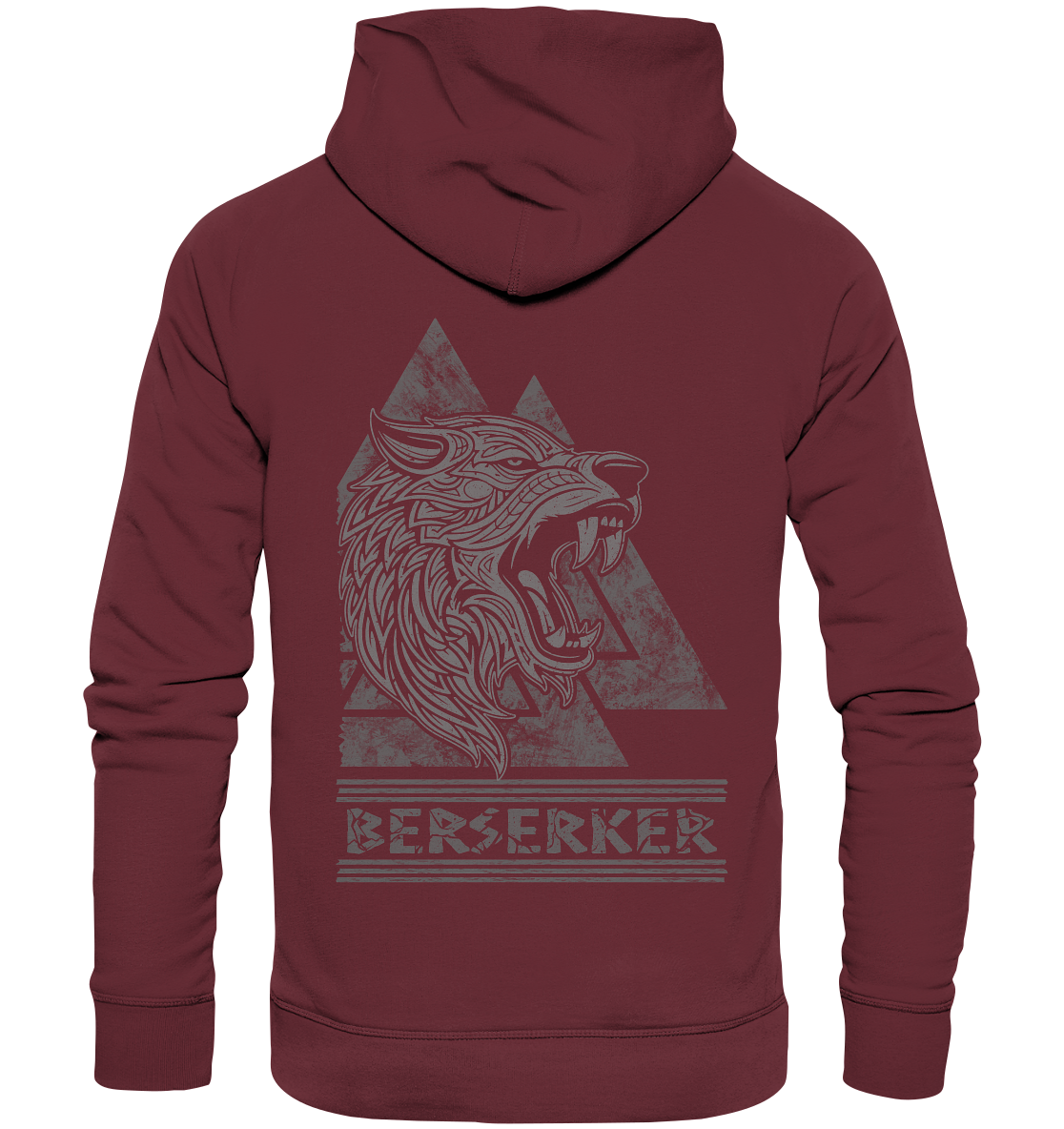 Nordic Wolf Berserker  - Organic Basic Hoodie