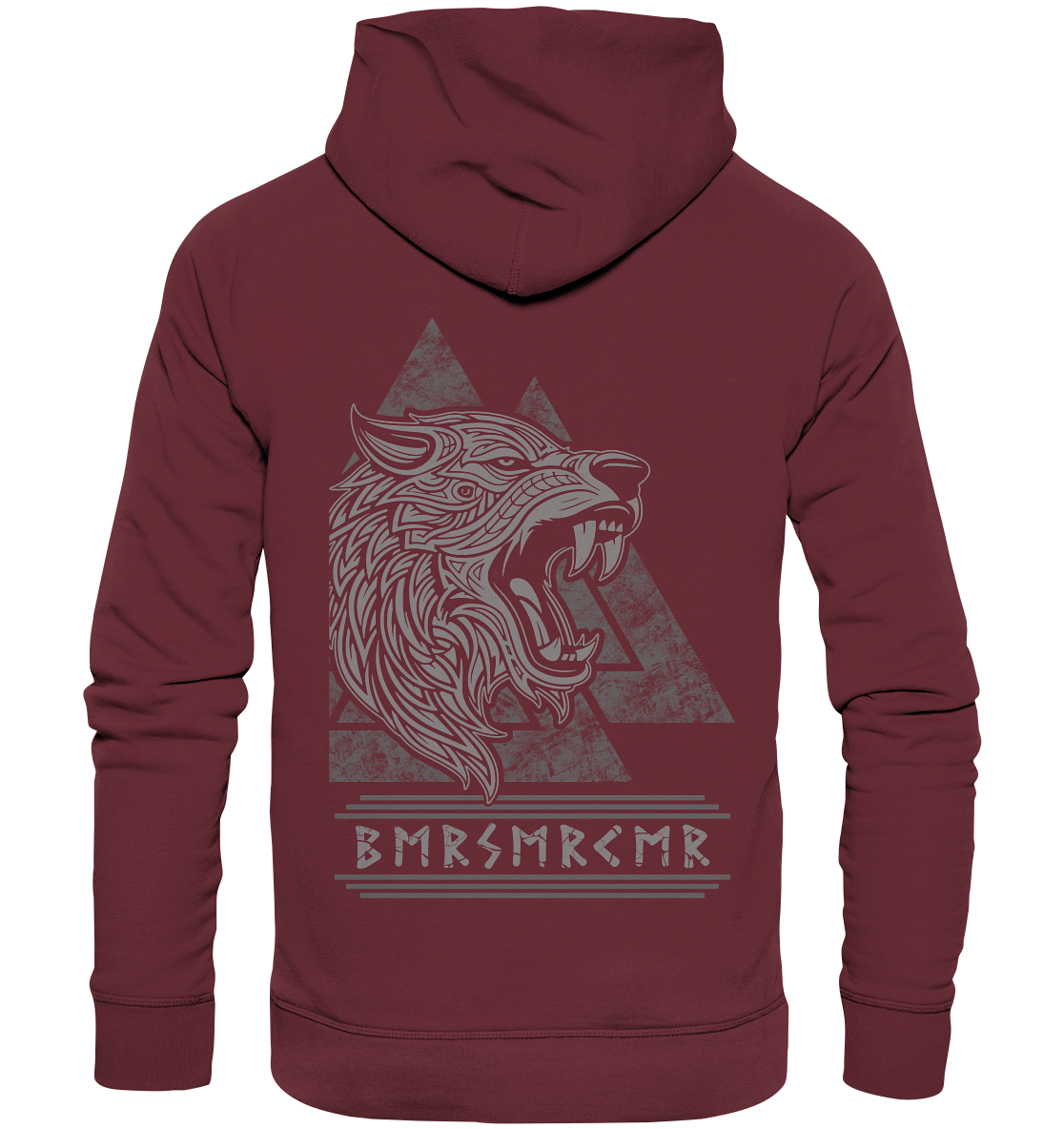 Nordic Wolf Berserker - Organic Basic Hoodie