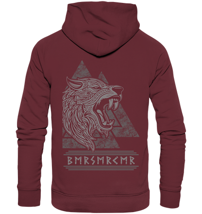 Nordic Wolf Berserker - Organic Basic Hoodie