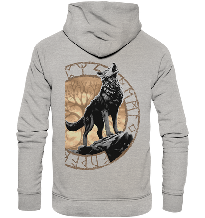 Wolf Yggdrasil  - Organic Basic Hoodie