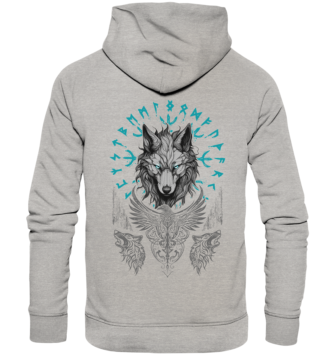 Wolf Vegvisir - Organic Basic Hoodie