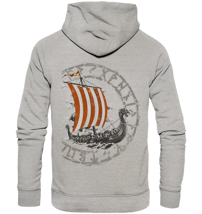 Drakkar Wikingerschiff - Organic Basic Hoodie