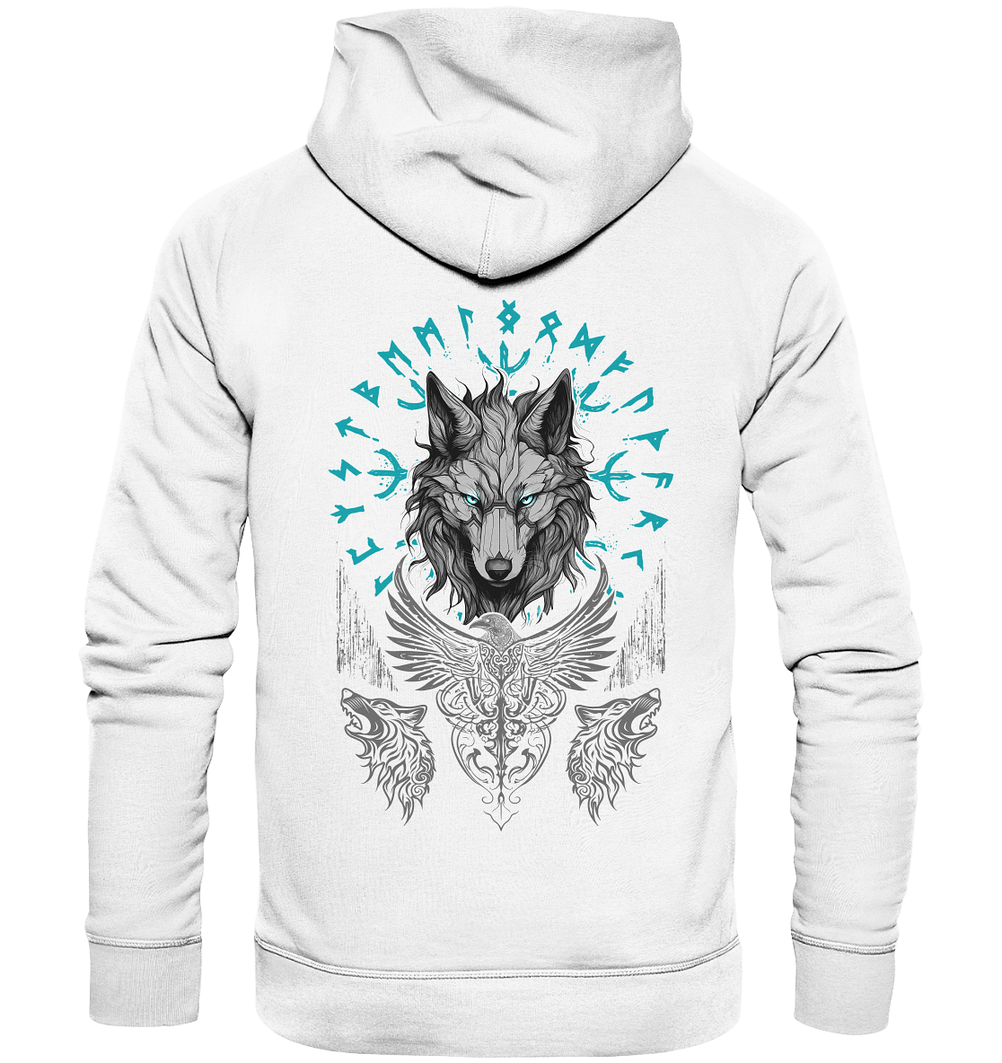 Wolf Vegvisir - Organic Basic Hoodie